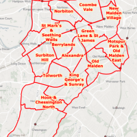 A map of proposed ward boundaries